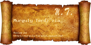 Murguly Terézia névjegykártya