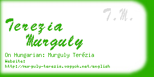 terezia murguly business card